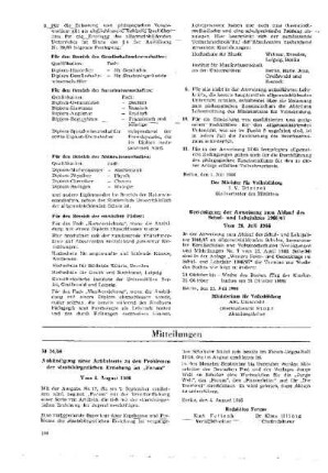 Berichtigung der Anweisung zum Ablauf des Schul- und Lehrjahres 1966/67 : vom 21. Juli 1966 ; [Verfügungen]