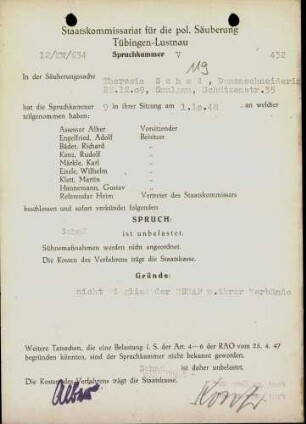Schad, Theresia