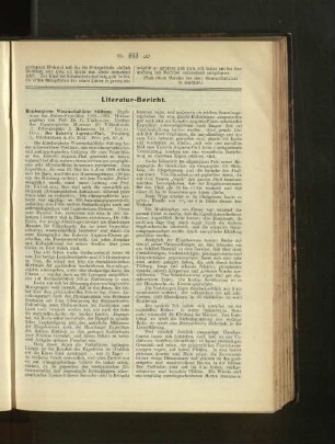 Literatur-Bericht und Koloniale Literatur. XIII.