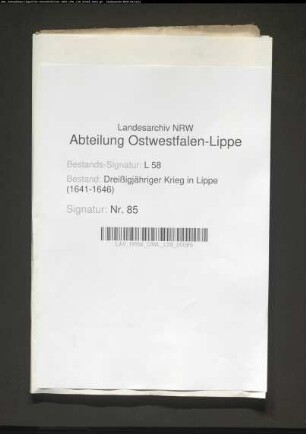 Hessen-Kasselsche Werbung in Detmold