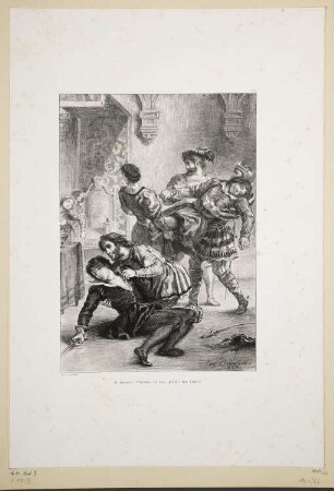 Tod Hamlets, Blatt 16 der Folge "Illustrationen zu Shakespears Hamlet"