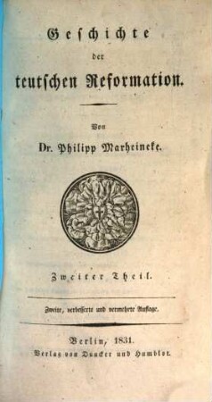 Geschichte der teutschen Reformation, 2