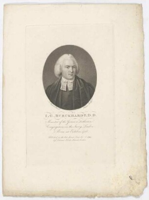 Bildnis des I. G. Burckhardt