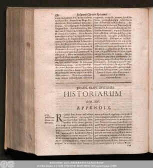 Iohan. Cluv. Epitomes Historiarum Lib. XIV.
