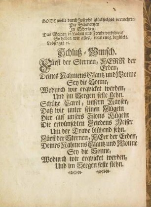 Schluß-Wunsch
