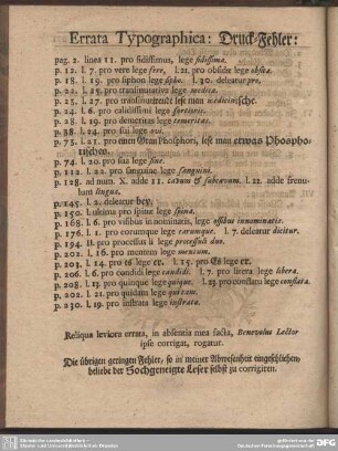 Errata Typographica: Druck-Fehler