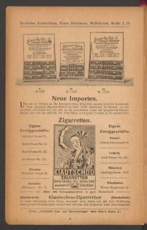 Zigaretten.