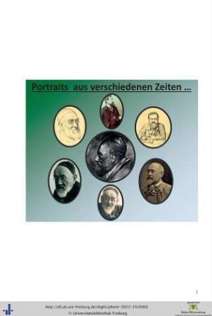 Franz Sales Meyer - Portraits aus verschiedenen Zeiten.