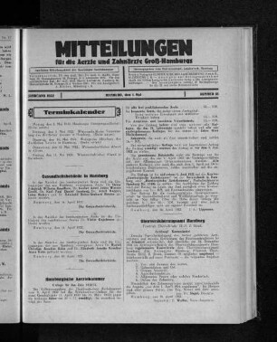 Jahrgang 1932, Hamburg, den 1. Mai, Nummer 18