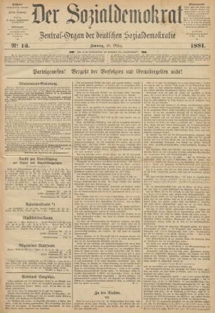 No 13. Sonntag, 27. März. 1881.