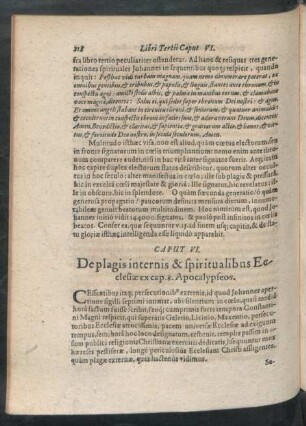 Caput VI. De plagis internis & spiritualibus Ecclesiae ex cap. 8. Apocalypseos