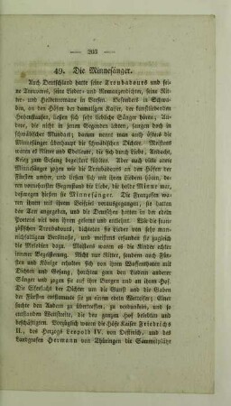 49. Die Minnesänger