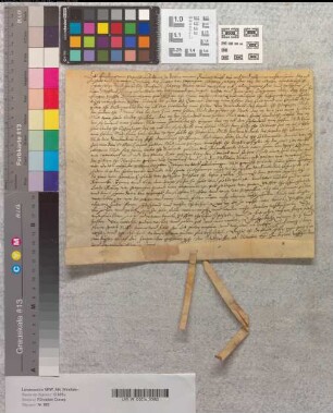 Revers des Friedrich von Pappenheim über die ihm vom Abt Kaspar von Corvey verliehenen corveyischen Lehngüter.