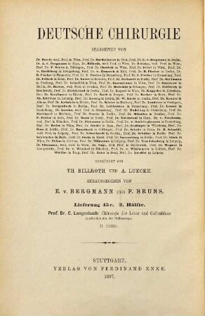 Chirurgie der Leber und Gallenblase , 2.. 2. Theil