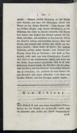 Vom Eislauf