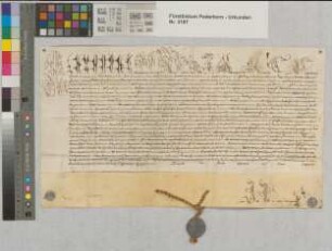 Papst Alexander VII. teilt Johann Rotger von Ketteler die Provision auf ein Kanonikat in Paderborn mit. USS