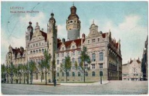 Leipzig, Neues Rathaus (Hauptfront)