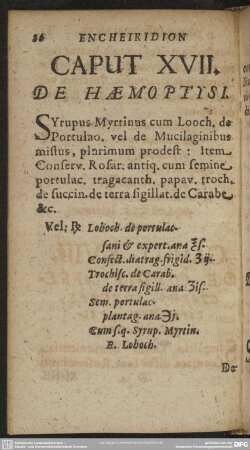Caput XVII. De Haemoptysi