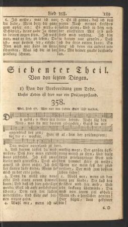 Siebenter Theil. Von den letzten Dingen