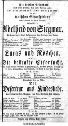 Der Deserteur aus Kindesliebe