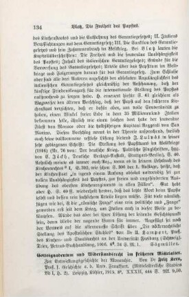 134-136 [Rezension] Kern, Fritz, Gottesgnadentum und Widerstandsrecht im früheren Mittelalter