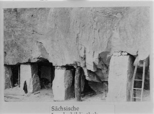 Wehlen, Steinbruch, Sprengung