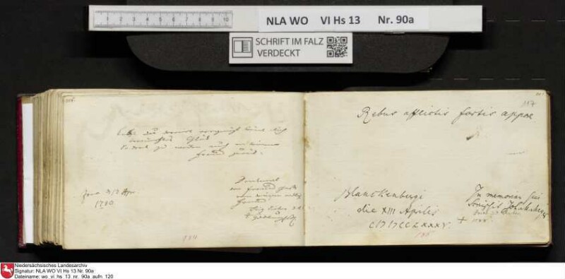 Stammbuch des Ernst Philipp Ludwig Zellmann (1763-1795) aus
                           Braunschweig