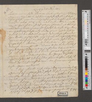 Brief an Pauline Bassenge