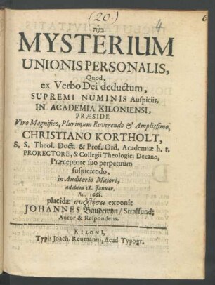 Mysterium Unionis Personalis