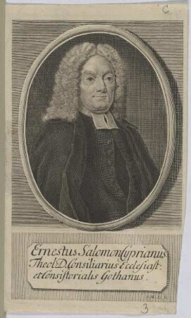 Bildnis des Ernestus Salomon Cyprianus