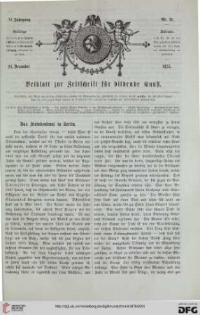 Heft 11 (24. December 1875)