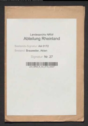 Brauweiler, Herrschaft: Brauweiler Wald, Prozessstücke