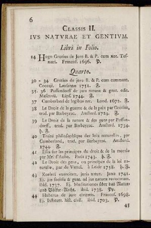 Classis II. Ius naturae et gentium.
