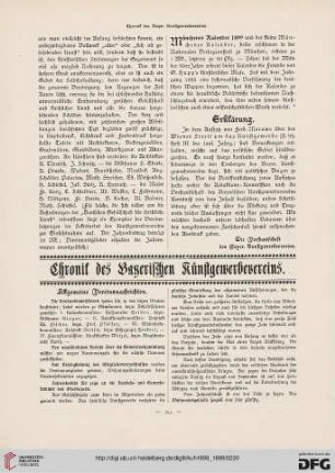 Chronik des Bayerischen Kunstgewerbeverein