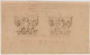 Thiersch, Friedrich von; Wiesbaden; Kurhaus - Pilaster - Kapitelle (Ansichten)