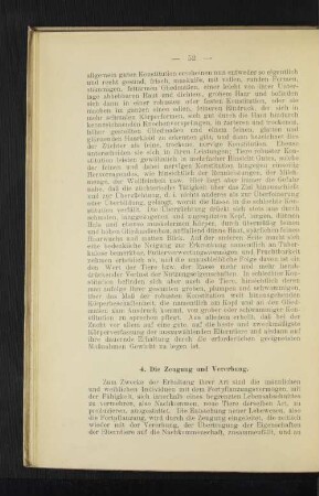 4. Die Zeugung und Vererbung.