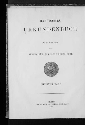 9.1463/1470(1903): Hansisches Urkundenbuch