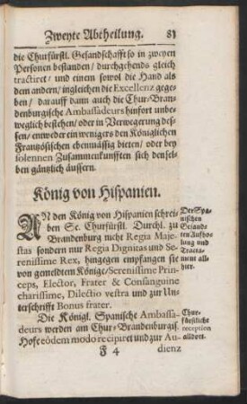 König von Hispanien.