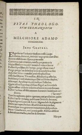 In Vitas Theologorum Germanorun
