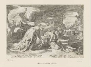 Juno verwandelt Kallisto in einen Bären, Blatt 8 der Folge "Ovids Metamorphosen Buch II"