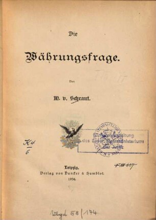 Die Währungsfrage