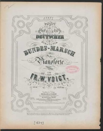 Deutscher Bundes-Marsch : für das Pianoforte : op. 50