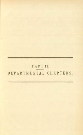 Part II. - Departmental chapters.
