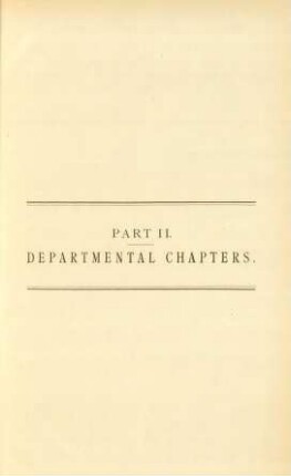 Part II. - Departmental chapters.