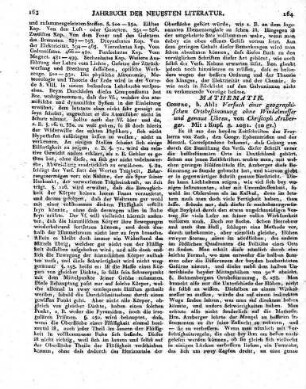 Coburg, b. Ahl: Versuch einer geographischen Ortsbestimmung ohne Winkelmesser und genaue Uhren, von Christoph Arzberger. Mit 1 Kupf. 8. 1801.