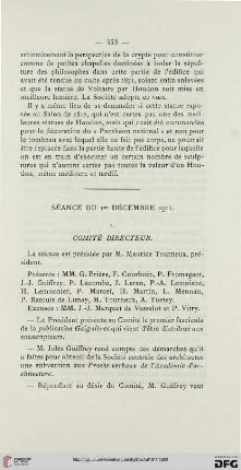 Séance du 1er Décembre 1911