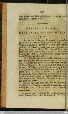 Siebentes Kapitel. Vergiftungen durch Würste