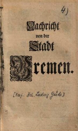 Nachricht von der Stadt Bremen