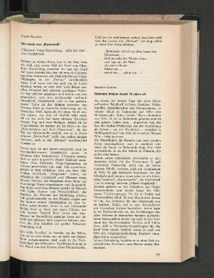 Die Letzte von "Marlenhoff"