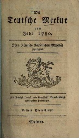 Der teutsche Merkur. 1780,3, 1780, 3 = Bd. 31
